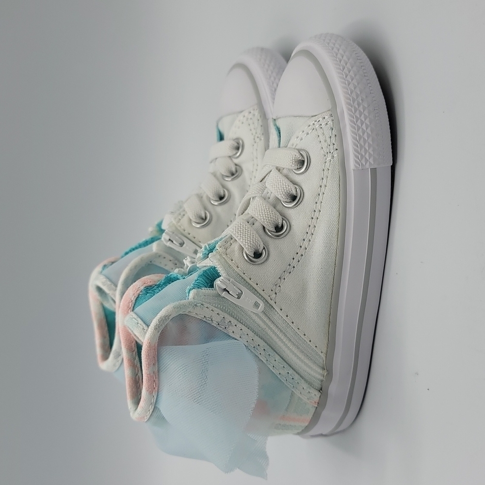 Converse ctas block party hi white / glacier infant size 7